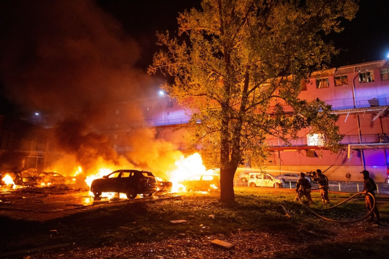 UAV Nga đánh trúng trụ sở tình báo Ukraine -0