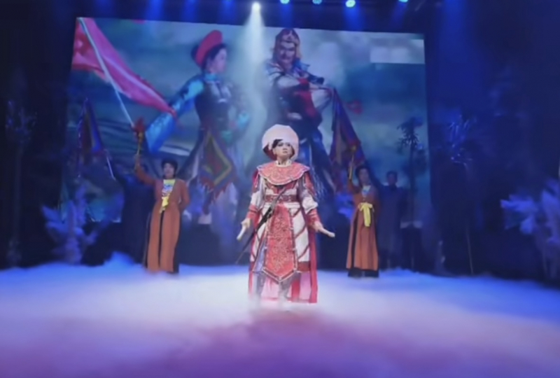 Trích đoạn cải lương “Mê Linh biệt khúc” chưa cấp phép biểu diễn -0