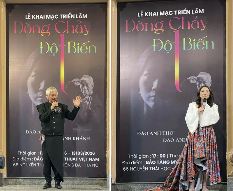 “Dòng chảy đột biến”: Cuộc đối thoại nghệ thuật của hai thế hệ -0