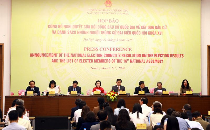 Công bố Nghị quyết của Hội đồng bầu cử Quốc gia về kết quả bầu cử và danh sách những người trúng cử đại biểu Quốc hội khóa XVI -0