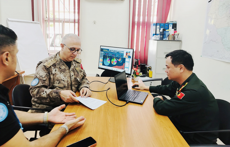 Sĩ quan Công an Việt Nam được khen thưởng đột xuất tại Nam Sudan -1