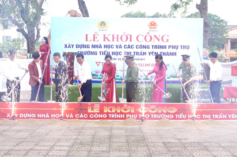 Khởi công xây dựng Trường Tiểu học xã Yên Thành -0