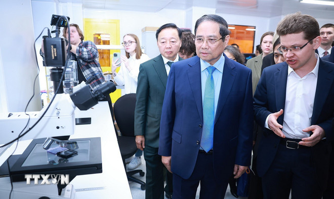 Thủ tướng Phạm Minh Chính thăm đại học hàng đầu của Liên bang Nga -0