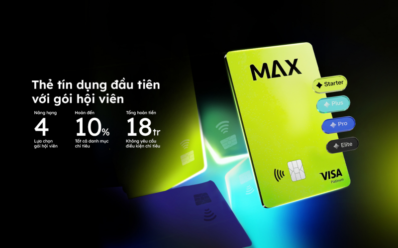 VIB lần đầu ra mắt Max Card - thẻ tín dụng với gói hội viên, hoàn đến 18 triệu/năm -1