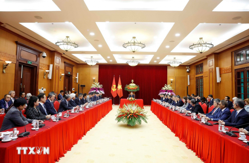 Tổng Bí thư Tô Lâm tiếp lãnh đạo của hơn 40 tập đoàn, doanh nghiệp quốc tế -1