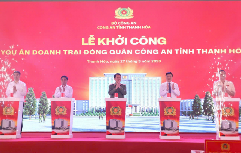 Doanh trại mới Công an tỉnh Thanh Hóa - Bước tiến chiến lược hướng tới hiện đại hóa lực lượng -0