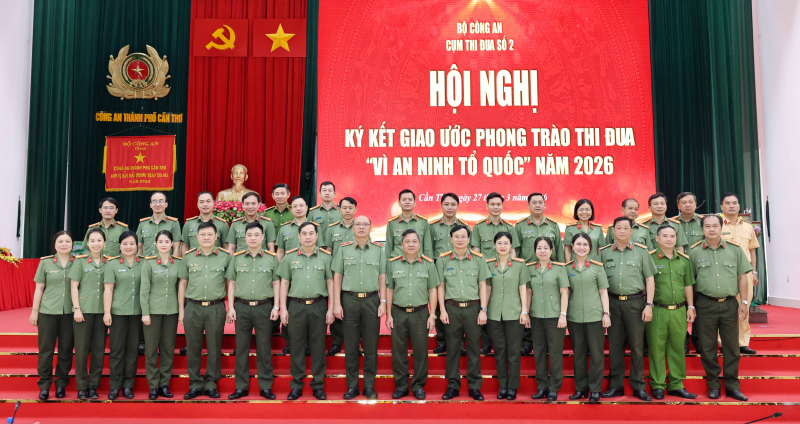 Cụm thi đua số 2 - Bộ Công an ký kết giao ước thi đua “Vì an ninh Tổ quốc” năm 2026 -0