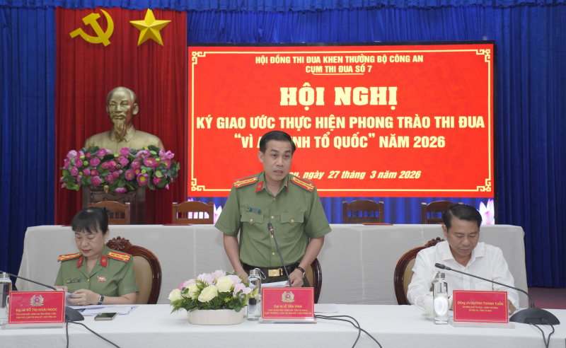 Cụm thi đua số 7 ký giao ước thi đua “Vì an ninh Tổ quốc” năm 2026 -0