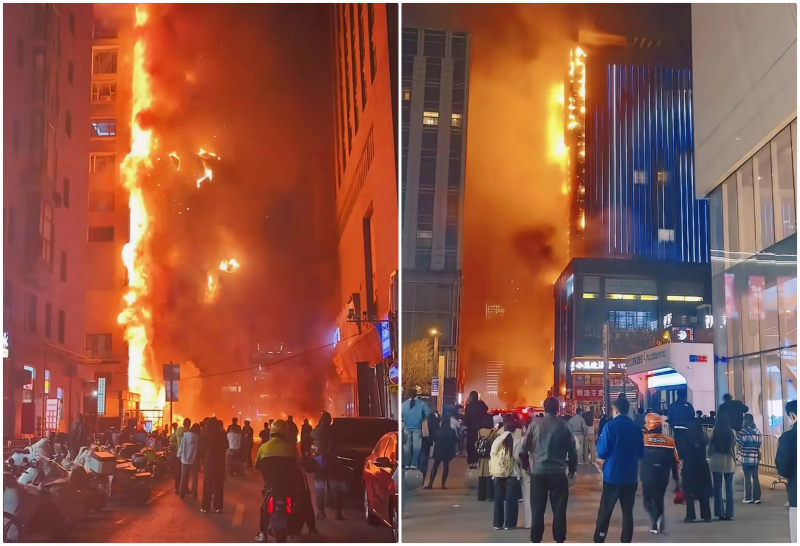 Cháy nhà cao tầng tại Trung Quốc khiến gần 30 người thương vong -0