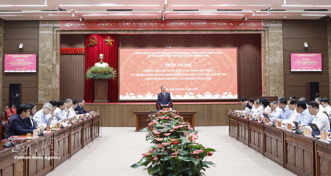 Hanoi Party Committee’s standing board must sustain high work tempo: Party chief -0