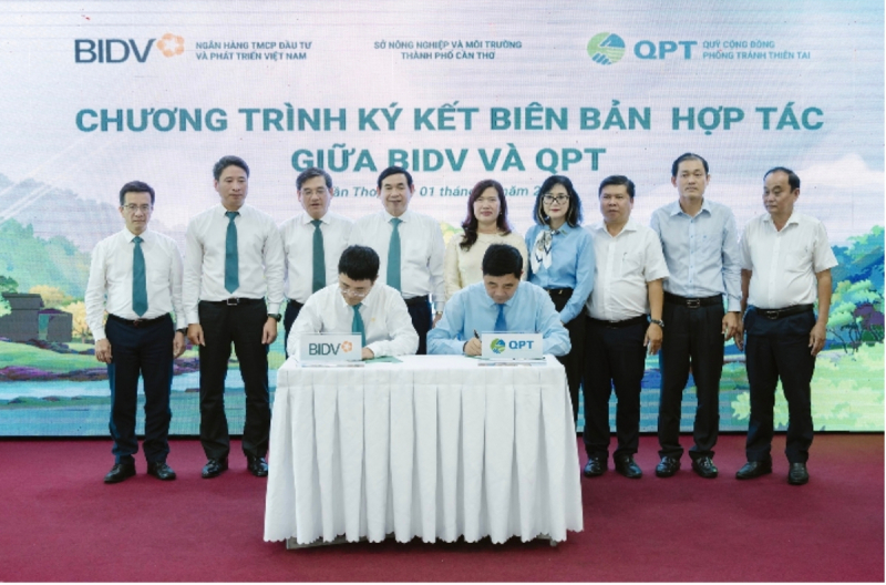 BIDV và QPT hợp tác trồng 240.000 cây xanh tại Đồng bằng sông Cửu Long -0