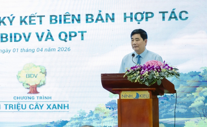 BIDV và QPT hợp tác trồng 240.000 cây xanh tại Đồng bằng sông Cửu Long -0