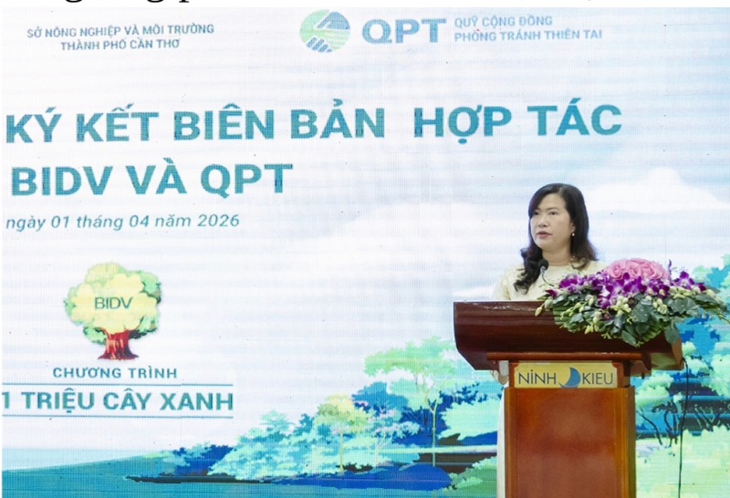BIDV và QPT hợp tác trồng 240.000 cây xanh tại Đồng bằng sông Cửu Long -0