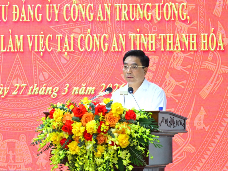 Minister Luong Tam Quang works with Thanh Hoa Provincial Police Department -0