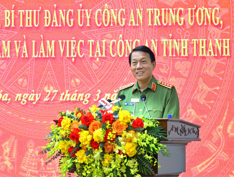 Minister Luong Tam Quang works with Thanh Hoa Provincial Police Department -0