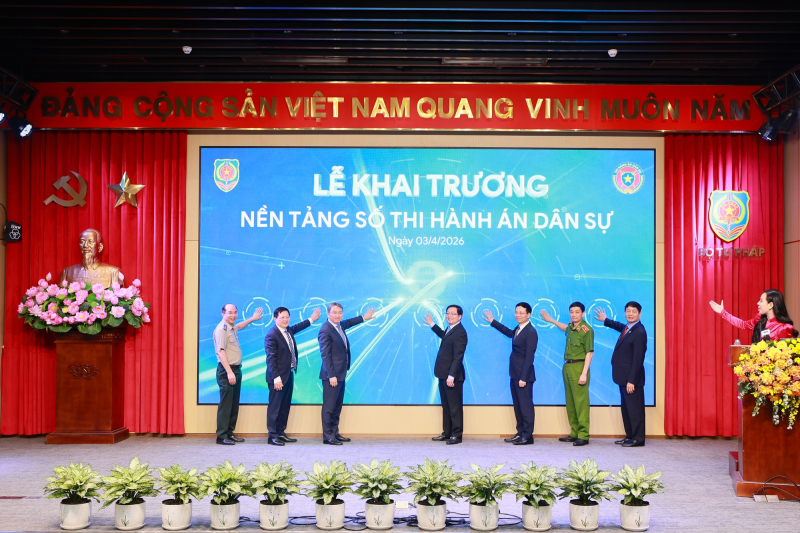 Khai trương nền tảng số thi hành án dân sự -0