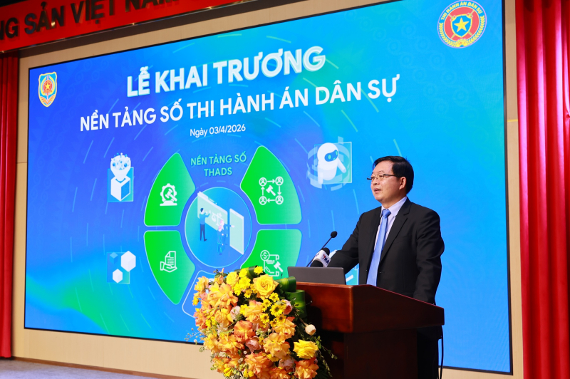 Khai trương nền tảng số thi hành án dân sự -0