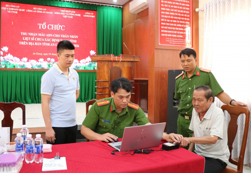 An Giang thu nhận mẫu ADN thân nhân Liệt sĩ chưa xác định danh tính -1