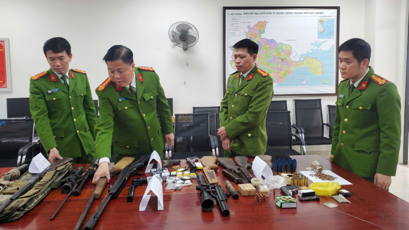 Công an TP Hải Phòng: Triệt phá đường dây chế tạo, buôn bán vũ khí quân dụng quy mô lớn -0