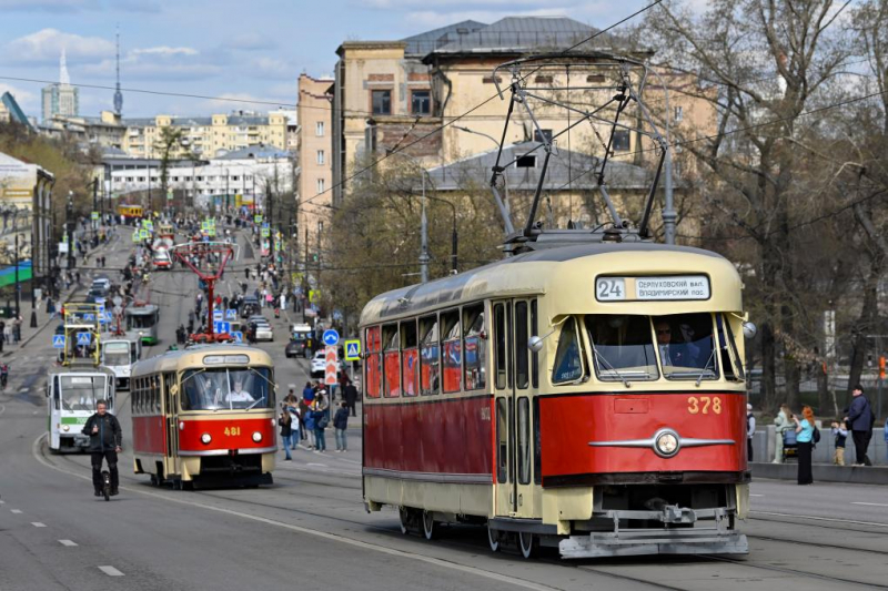 Moskva biến phố thành “bảo tàng sống” với triển lãm tàu điện cổ -0