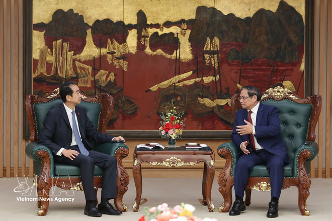 Prime Minister Pham Minh Chinh receives Chinese Ambassador He Wei -0