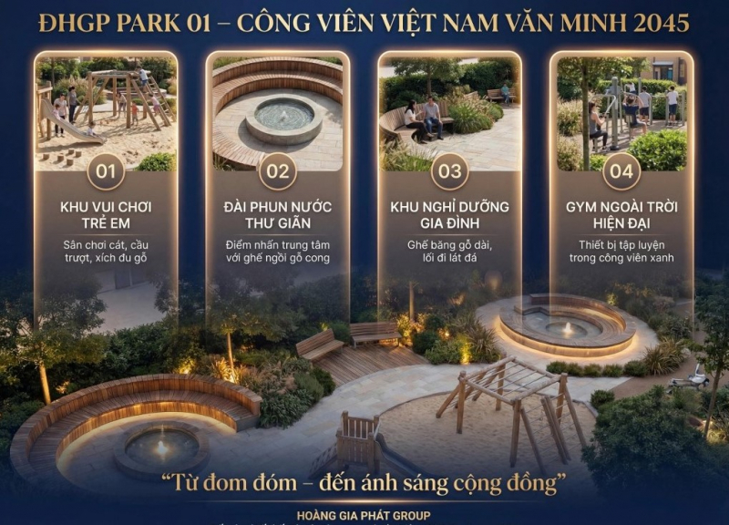 Công ty Hoàng Gia Phát tài trợ 300 triệu đồng xây dựng công viên cộng đồng -0