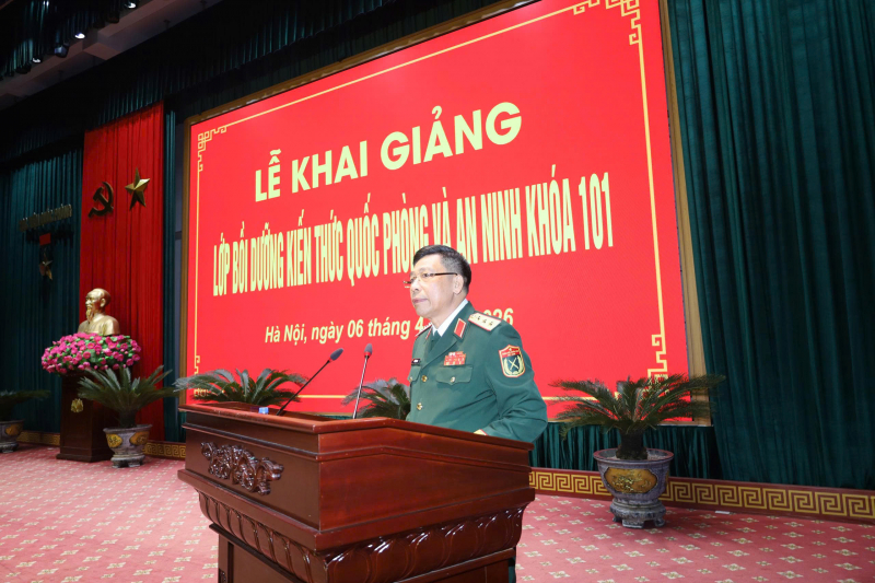 Khai giảng lớp Bồi dưỡng kiến thức quốc phòng an ninh khóa 101 -0