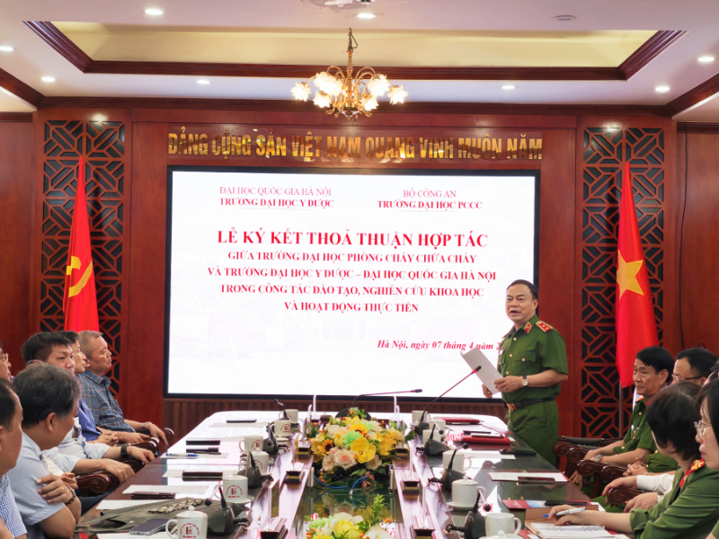 Trường Đại học PCCC và Đại học Y Dược ký kết thỏa thuận hợp tác -0