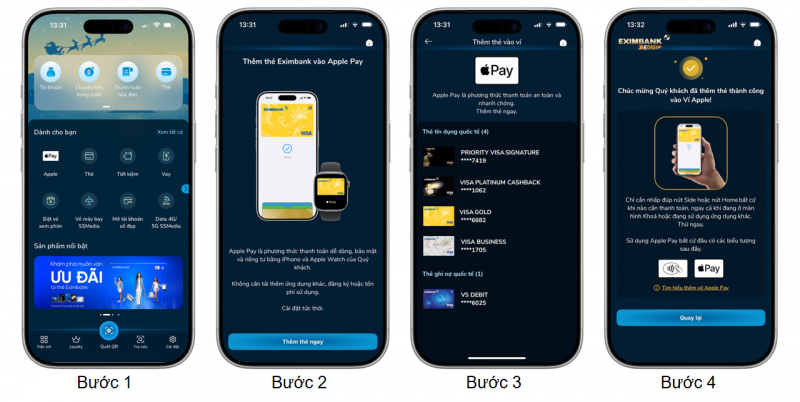 Sau Garmin Pay và Samsung Pay, Eximbank tích hợp Apple Pay cho thẻ visa -0