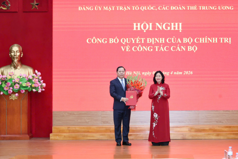 Đồng chí Nguyễn Phi Long giữ chức Phó Bí thư Thường trực Đảng ủy Mặt trận Tổ quốc, các đoàn thể Trung ương -0