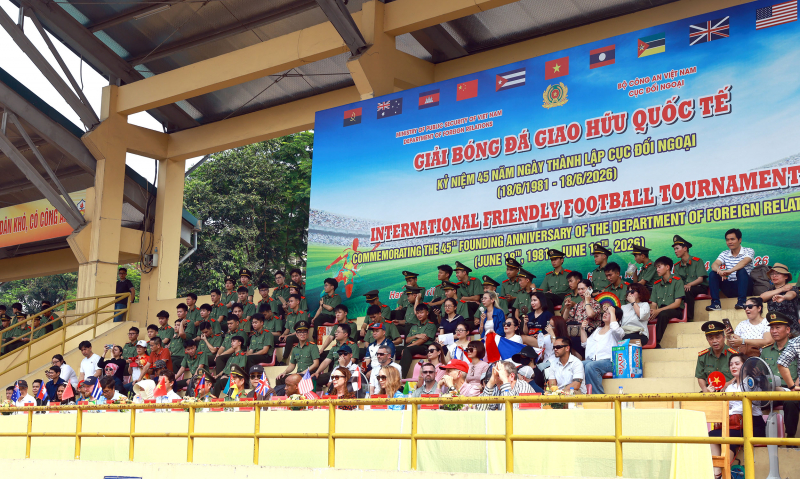 Thắt chặt hữu nghị qua giải bóng đá giao hữu quốc tế của Bộ Công an -0