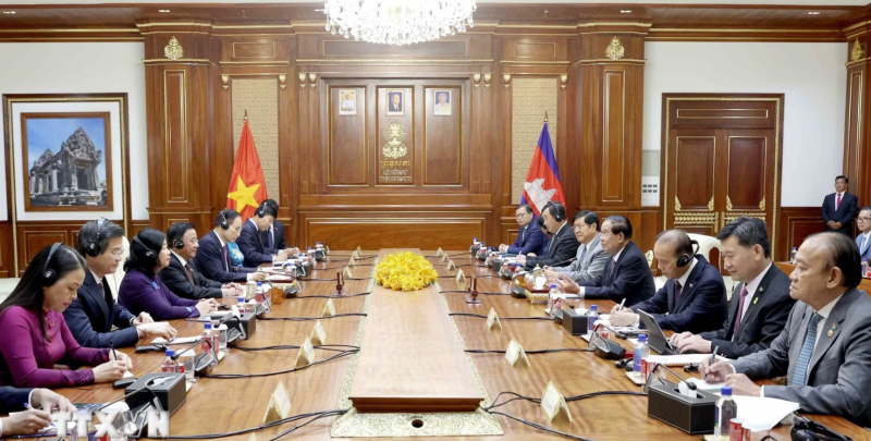 Thường trực Ban Bí thư: Việt Nam luôn quan tâm phát triển quan hệ với Campuchia -1