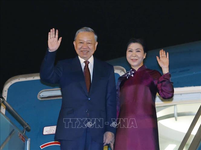 Tổng Bí thư, Chủ tịch nước Tô Lâm và Phu nhân lên đường thăm cấp Nhà nước đến Trung Quốc -0
