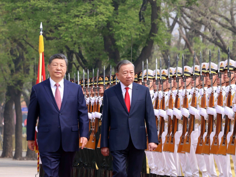 Chinese top leader hosts official welcome ceremony for Party General Secretary, State President of Vietnam -0