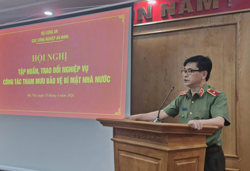 Tập huấn, trao đổi nghiệp vụ về bảo vệ bí mật nhà nước cho đội ngũ cán bộ chủ chốt Cục Công nghiệp an ninh -0