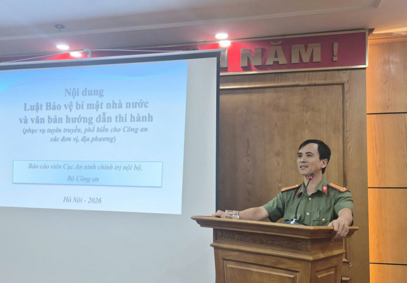 Tập huấn, trao đổi nghiệp vụ về bảo vệ bí mật nhà nước cho đội ngũ cán bộ chủ chốt Cục Công nghiệp an ninh -0