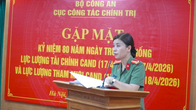 Cục Công tác Chính trị gặp mặt truyền thống lực lượng Tham mưu và Tài chính Công an nhân dân -0