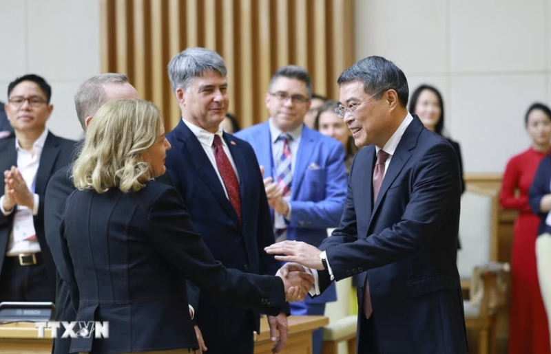 Thủ tướng Lê Minh Hưng làm việc với Đoàn 52 doanh nghiệp hàng đầu Hoa Kỳ -0