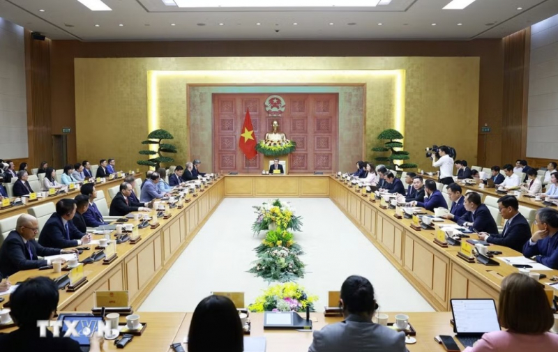 Thủ tướng Lê Minh Hưng làm việc với Đoàn 52 doanh nghiệp hàng đầu Hoa Kỳ -0