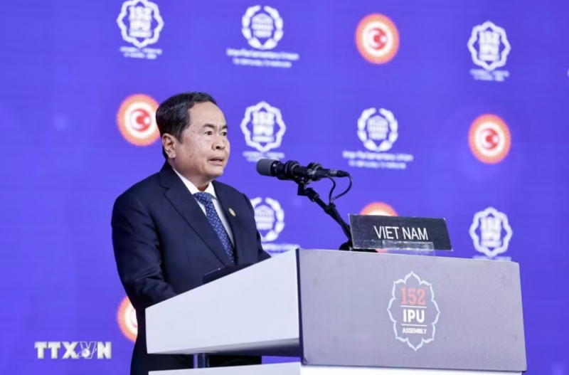 Chủ tịch Quốc hội phát biểu tại IPU-152 về hòa bình, công lý cho thế hệ tương lai -0