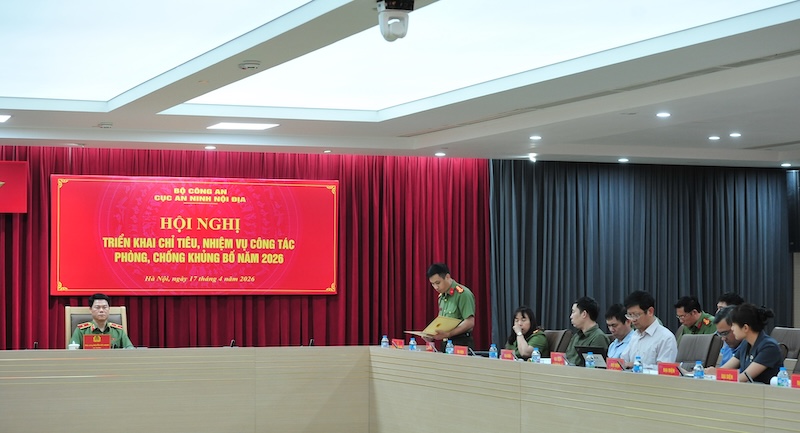 Triển khai Bộ chỉ tiêu nhiệm vụ công tác phòng, chống khủng bố năm 2026 -1