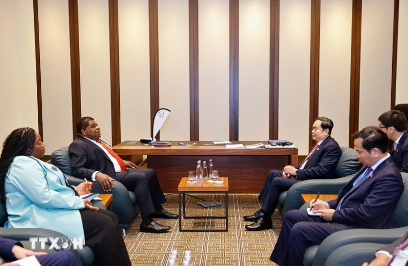 Chủ tịch Quốc hội Trần Thanh Mẫn gặp Tổng Thư ký IPU Martin Chungong -0