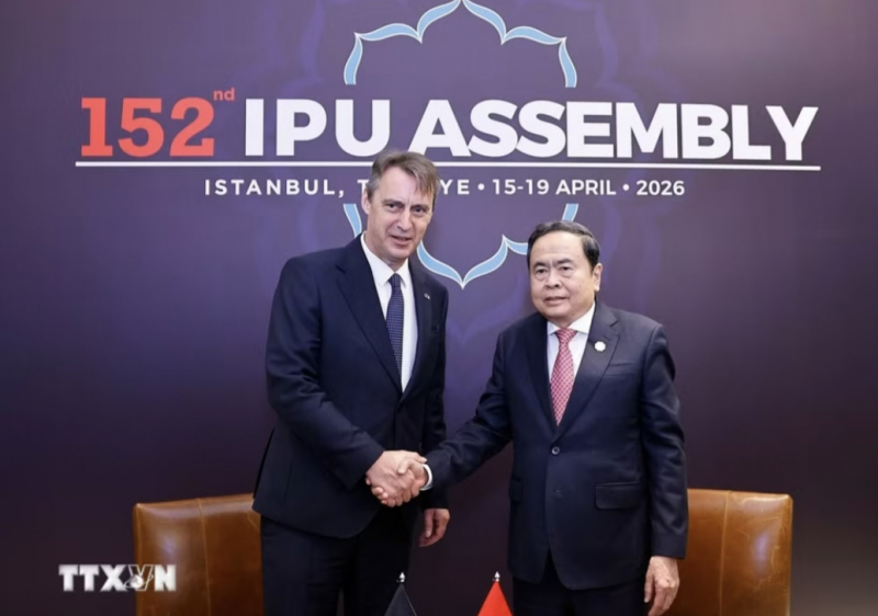 Chủ tịch Quốc hội Trần Thanh Mẫn hội kiến Chủ tịch Thượng viện Bỉ và Chủ tịch Hội đồng Liên bang Nga -0