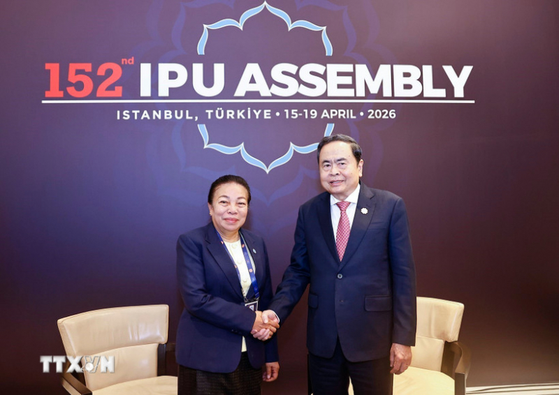 Chủ tịch Quốc hội Trần Thanh Mẫn tiếp Phó Chủ tịch Quốc hội Lào -0