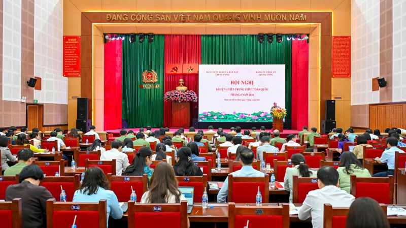 Đảng ủy Công an Trung ương phối hợp tổ chức Hội nghị Báo cáo viên Trung ương tháng 4/2026 -1