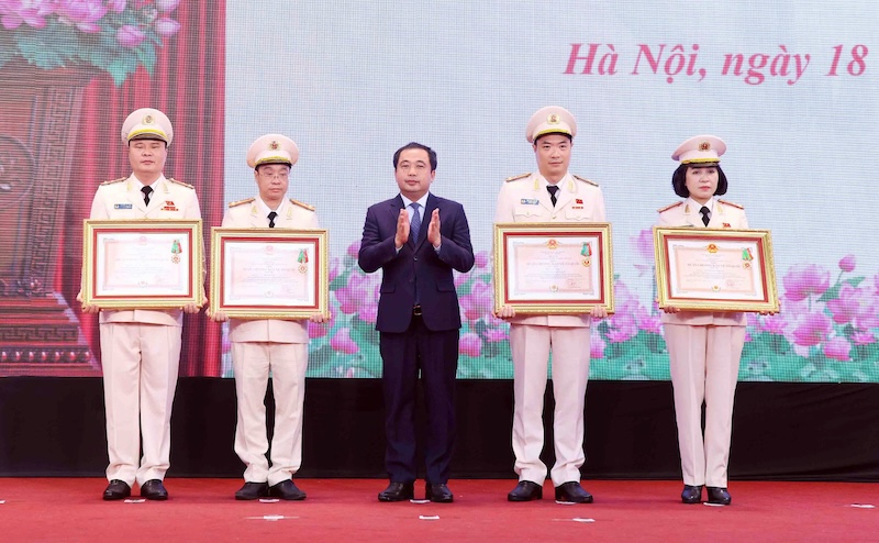 CATP Hà Nội trọng thể tổ chức Lễ kỷ niệm 80 năm Ngày truyền thống của 5 lực lượng nòng cốt -0