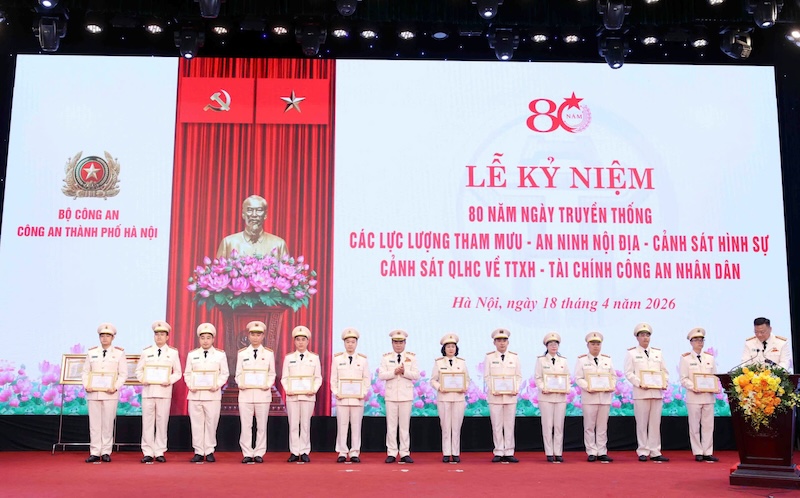 CATP Hà Nội trọng thể tổ chức Lễ kỷ niệm 80 năm Ngày truyền thống của 5 lực lượng nòng cốt -0