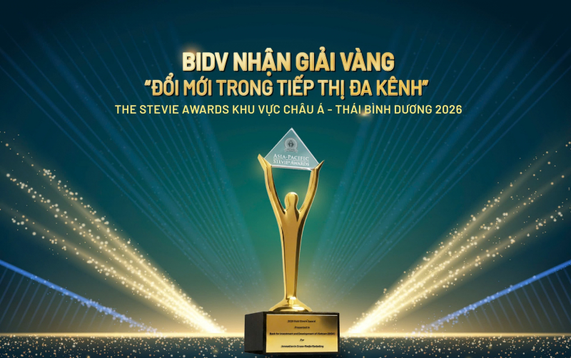 BIDV đạt giải Vàng The Stevie Awards về truyền thông giáo dục tài chính -0