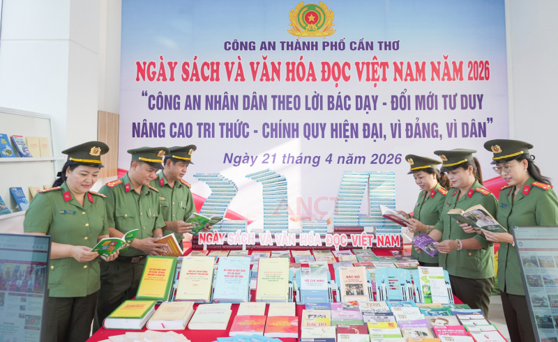 Lan tỏa giá trị văn hóa đọc trong Công an TP Cần Thơ -0