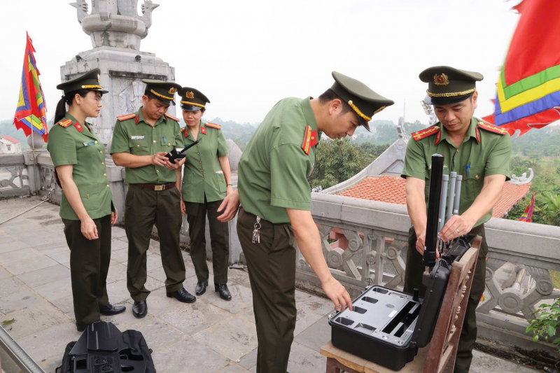 Ứng dụng công nghệ  trong công tác đảm bảo an ninh, trật tự Lễ hội Đền Hùng -1